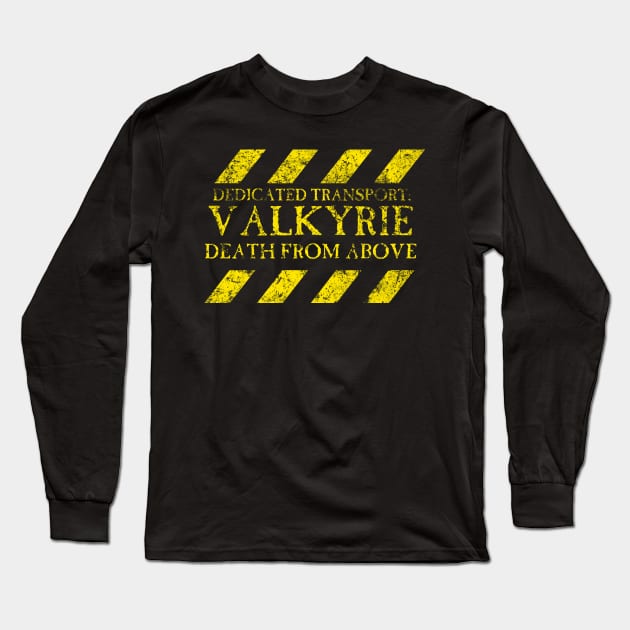 Dedicated Transport Valkyrie Long Sleeve T-Shirt by SimonBreeze